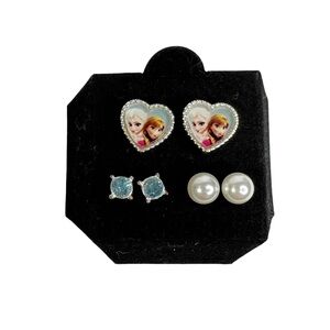 Avon Frozen Enchanted Girls Pierced Earrings Mix and Match 3 Pairs